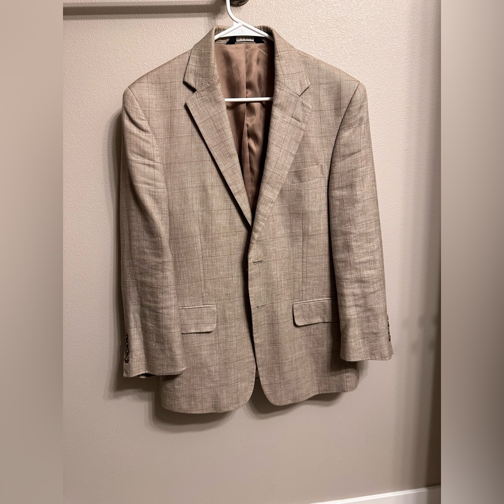 Jos A Bank Tan check sport coat